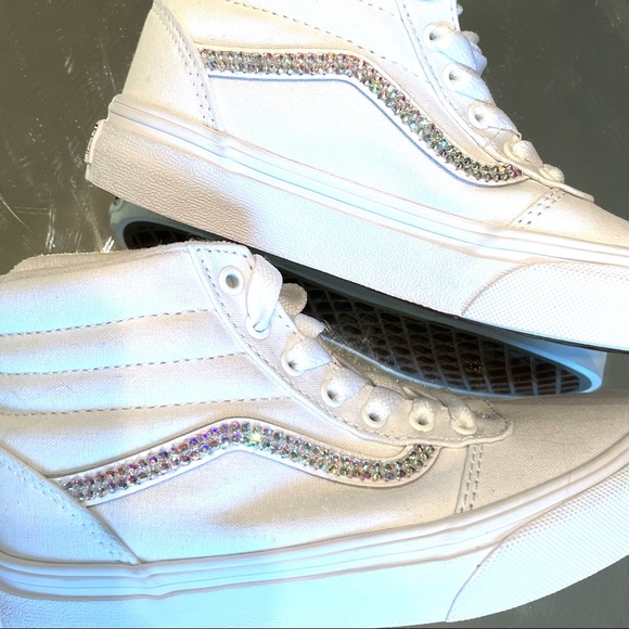 Vans - Custom Bling - Youth,  Ward-Hi size 13 - Picture 5 of 15